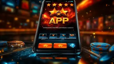 Smartphone screen displaying casino app with five star rating and reward icons